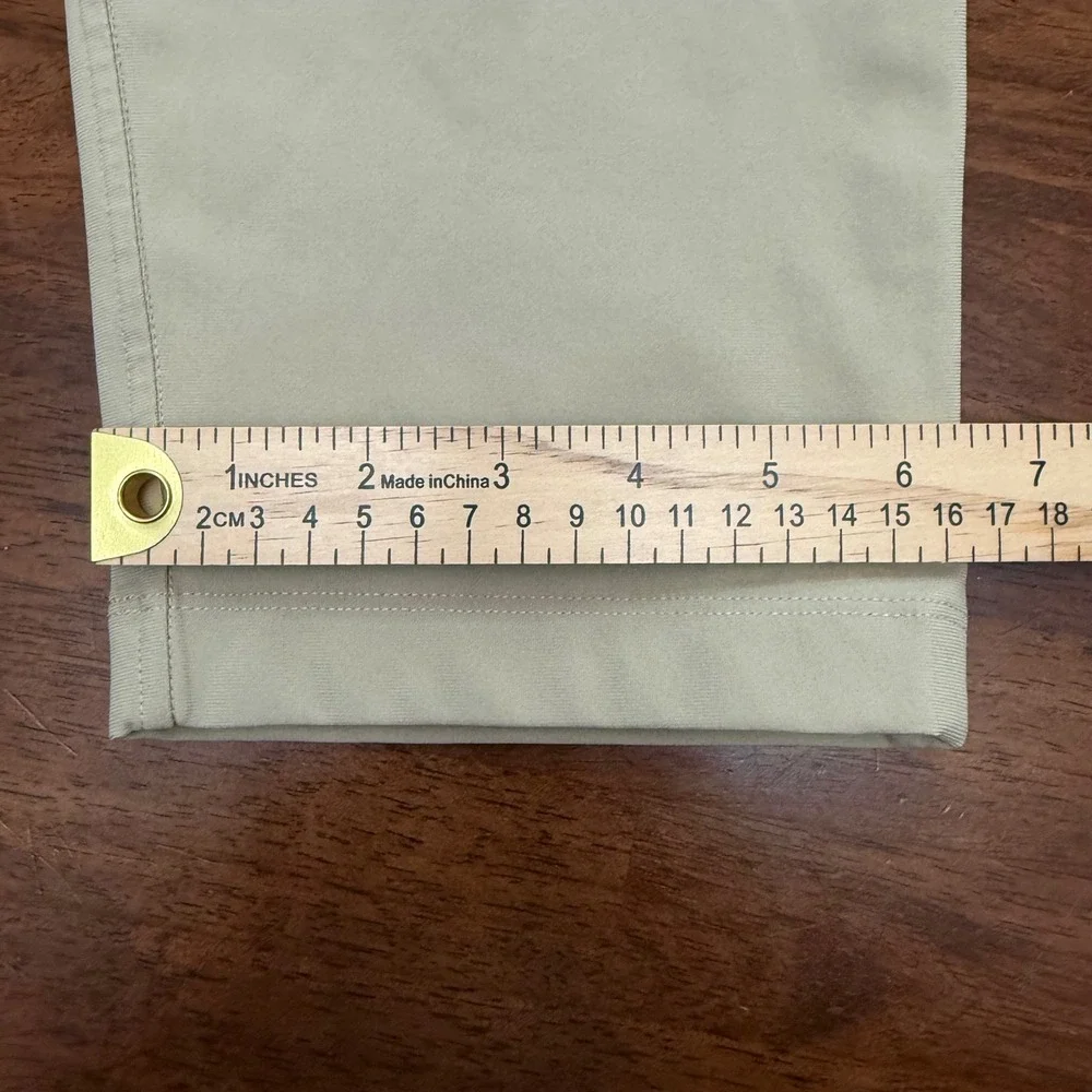 Lululemon ABC Slim Fit Pant Mens 34 Khaki Tan Technical Chino Stretch Trousers